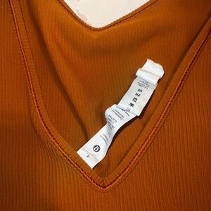 LULULEMON Brown/Copper TANK . Cropped . Size 4